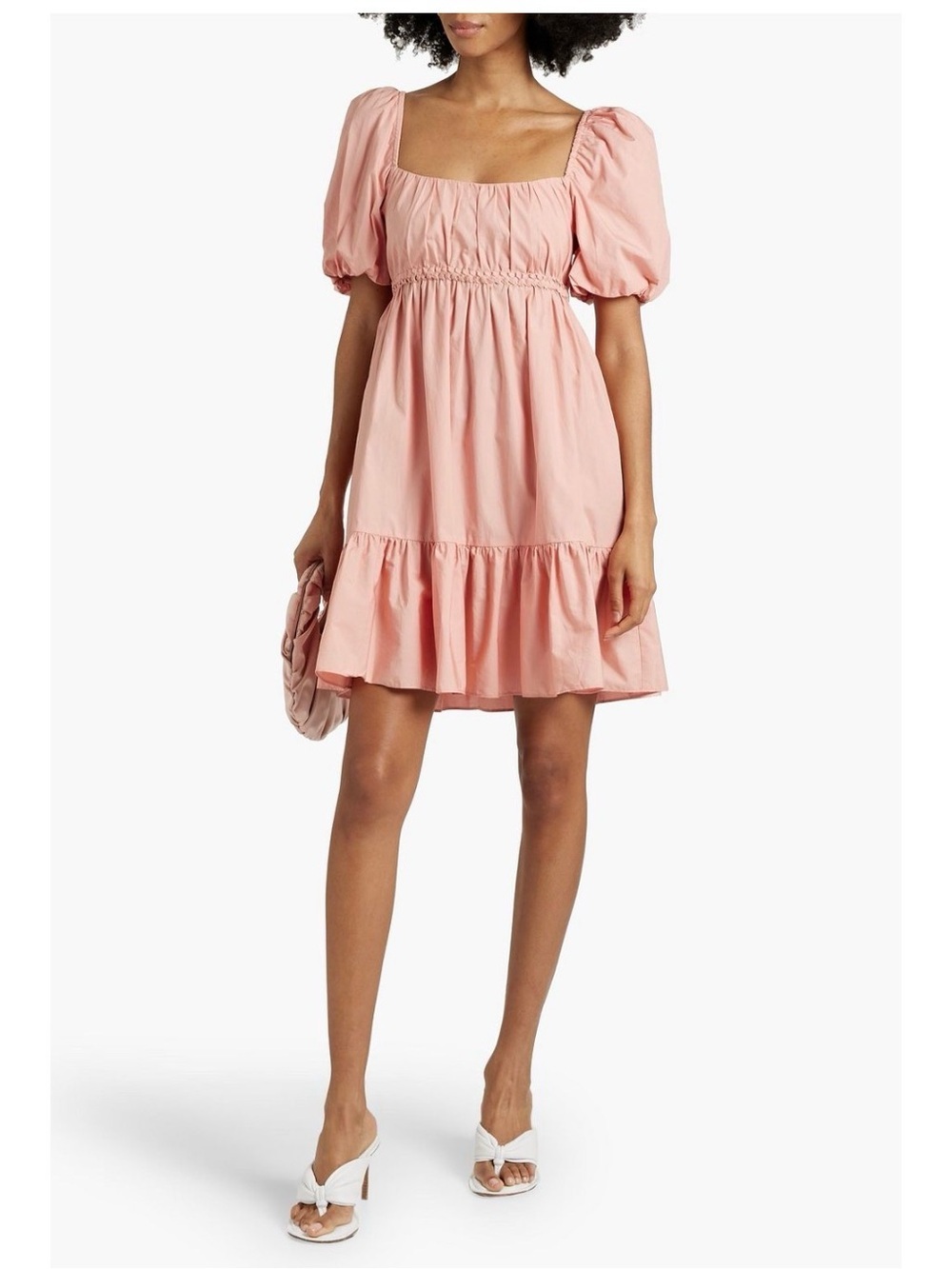 10 Crosby Derek Lam Pink Puff-Sleeve Mini Dress (🚩🚩🚩DESIGNER STEAL!!)